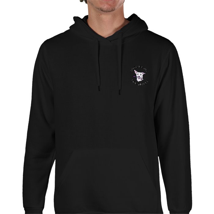 Thistle Paws Rescue Hoodie - Black Front